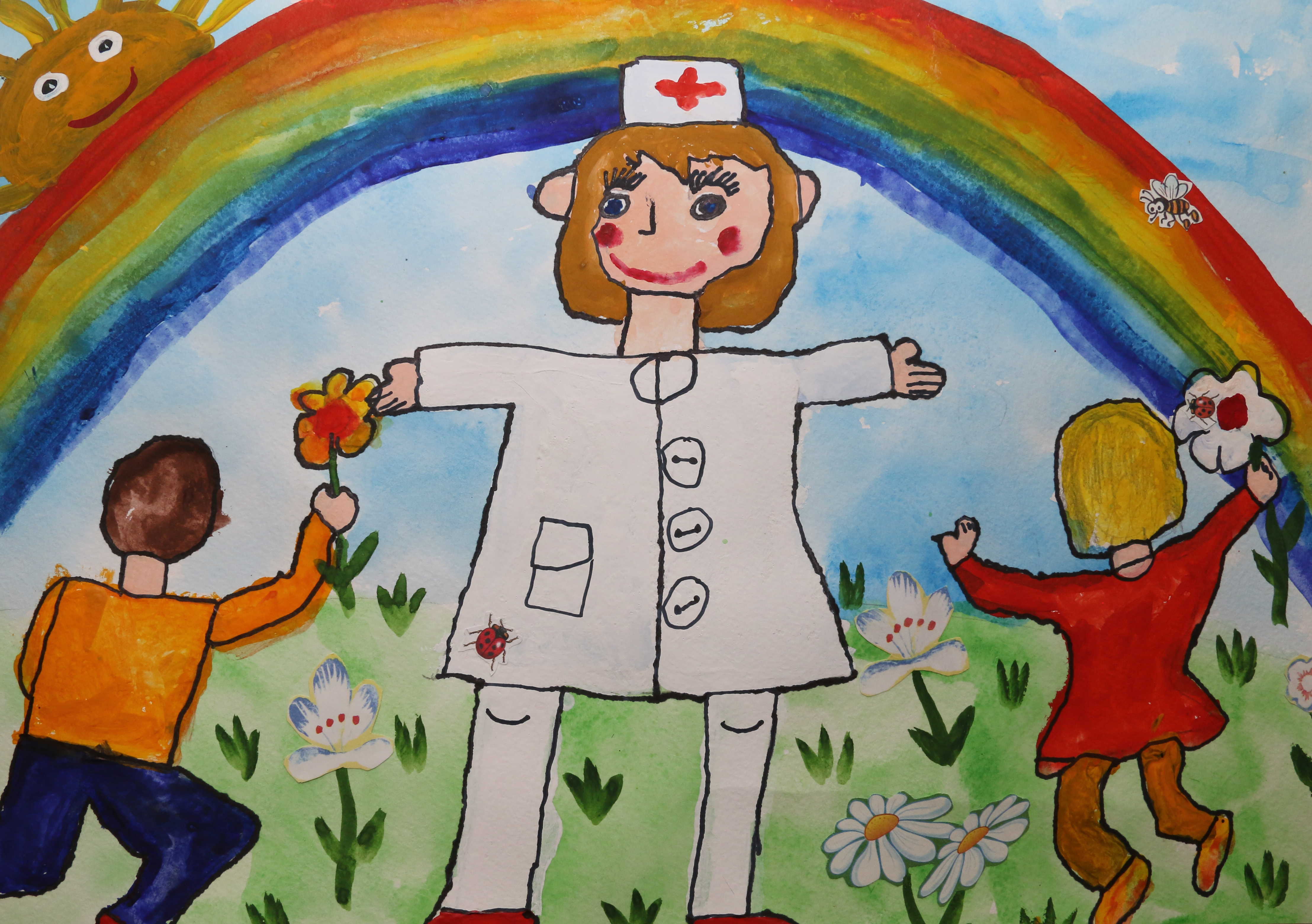 Рисунок врача детский на конкурс